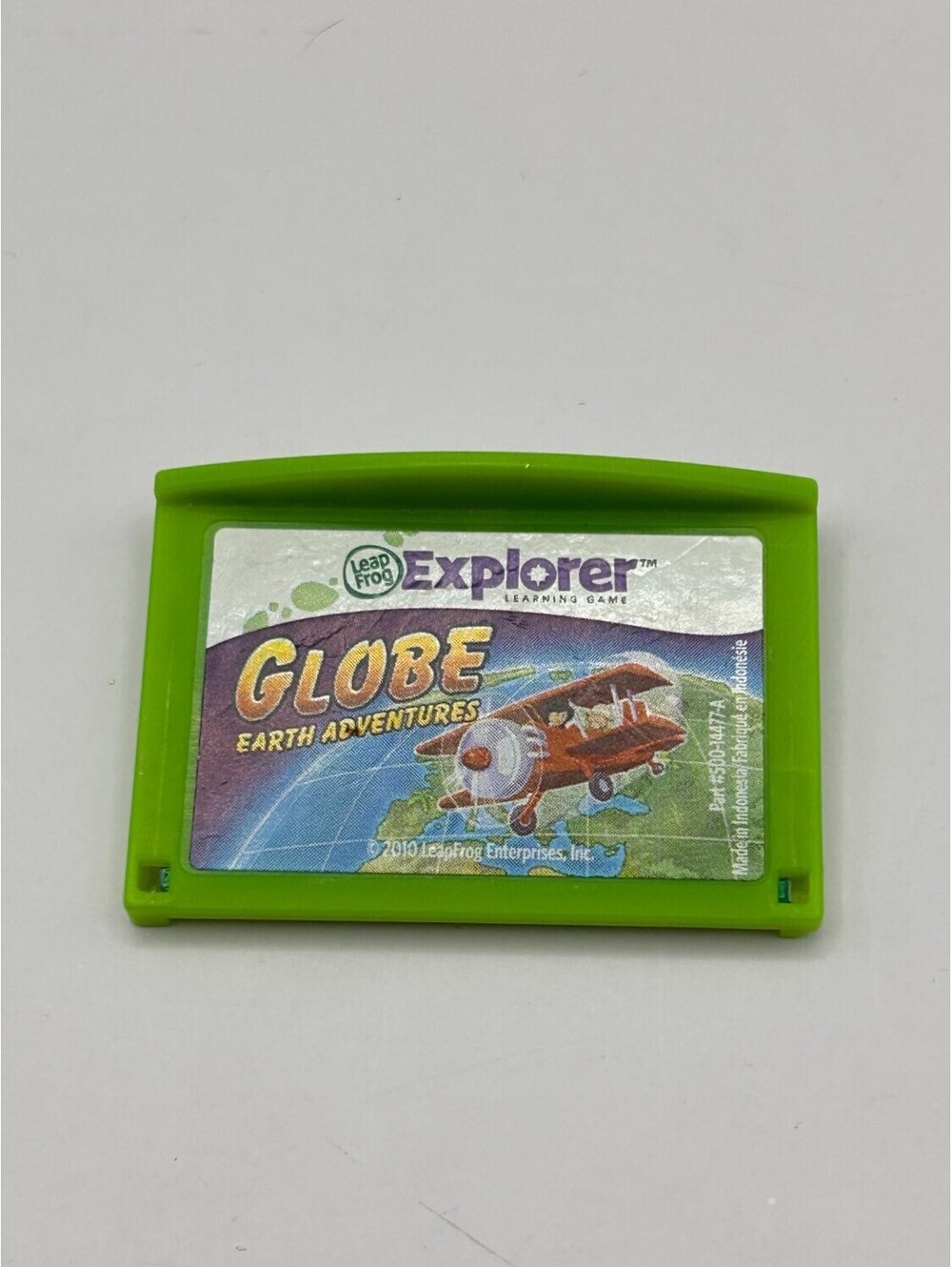Leap Frog Explorer Globe Earth Adventures Game Cartridge 500-14477-A 2010 Green